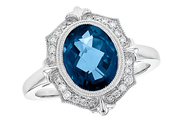 C245-25740: LDS RG 3.00 LONDON BLUE TOPAZ 3.16 TGW