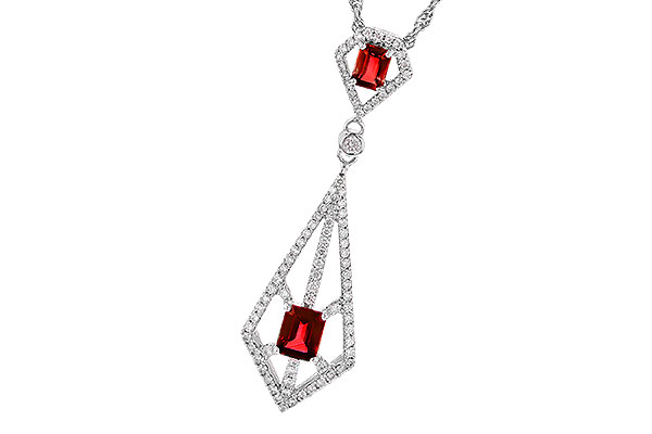 C327-94877: NECK .63 TW RUBY .93 TGW