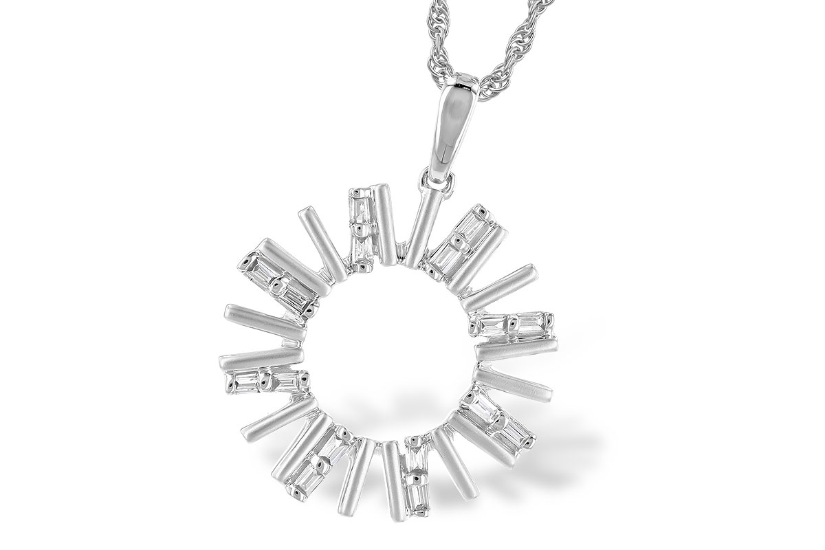 C327-95786: NECK .14 TW BAGUETTES