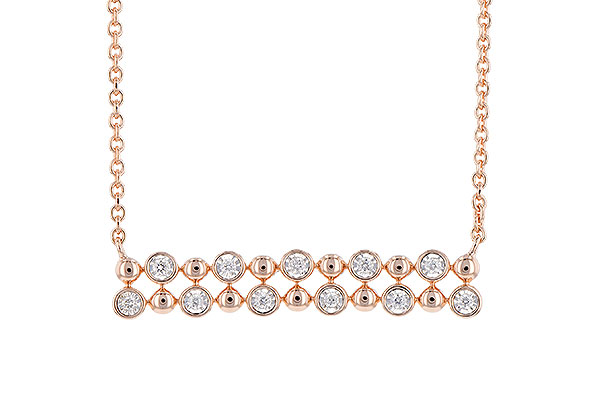 C327-98486: NECKLACE .12 TW