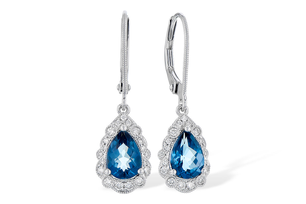 C327-98540: EARR 1.48 TW LONDON BLUE TOPAZ 1.63 TGW
