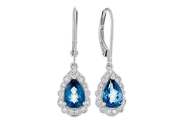 C327-98540: EARR 1.48 TW LONDON BLUE TOPAZ 1.63 TGW