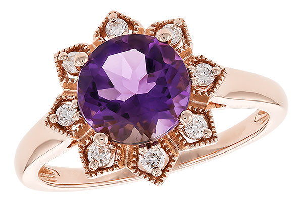 C328-86722: LDS RG 1.70 AMETHYST 1.84 TGW (8MM RD)