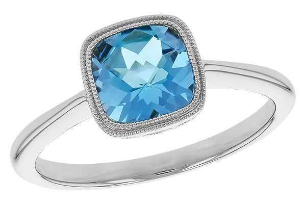 C328-88458: LDS RG 1.45 CT SWISS BLUE TOPAZ