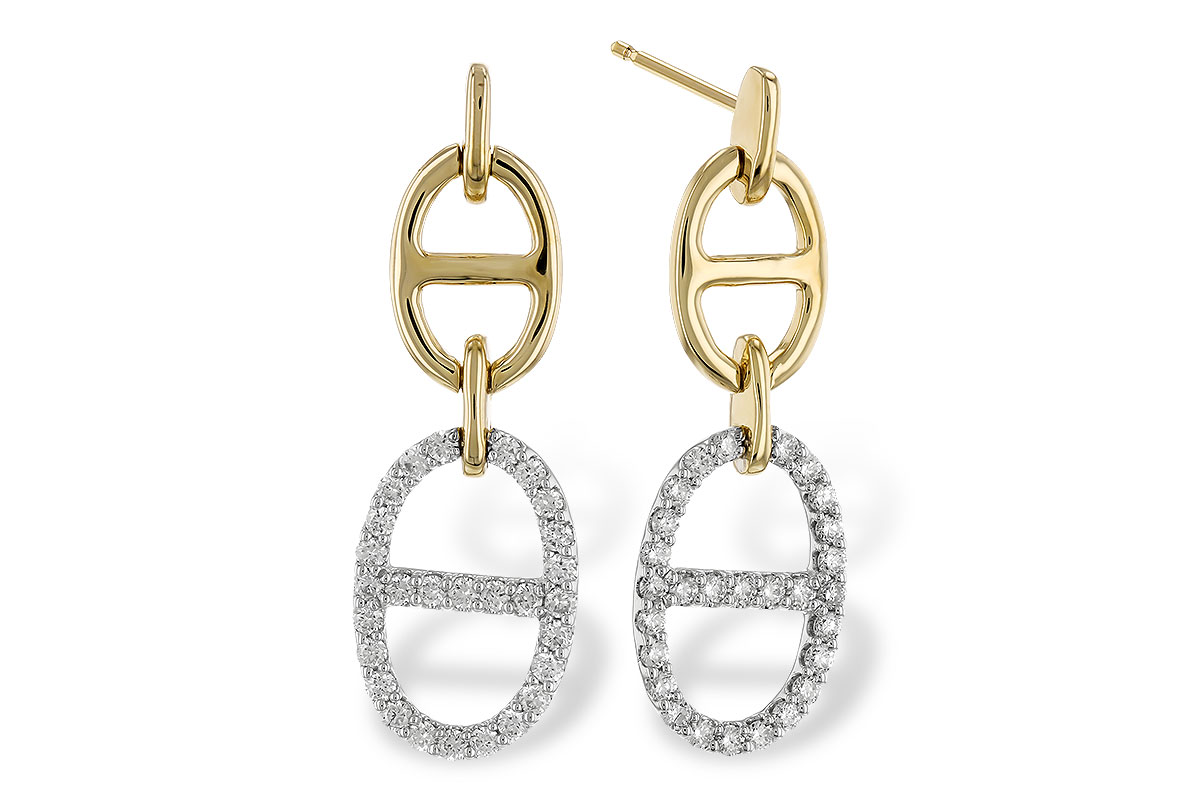 C328-90304: EARRINGS .36 TW