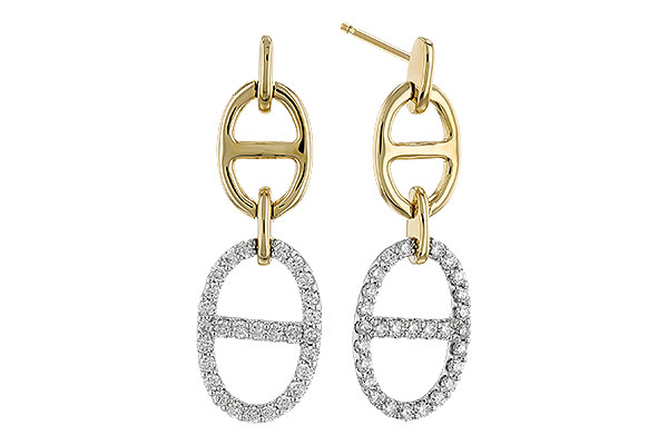 C328-90304: EARRINGS .36 TW