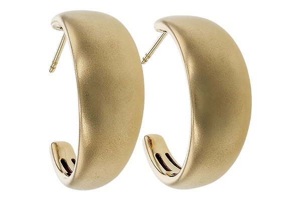 C329-74858: GOLD EARRINGS (24MM)