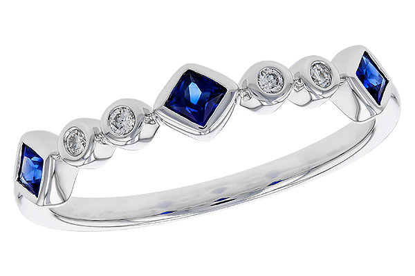 C329-77549: LDS WED RG .25 SAPPHIRE .30 TGW