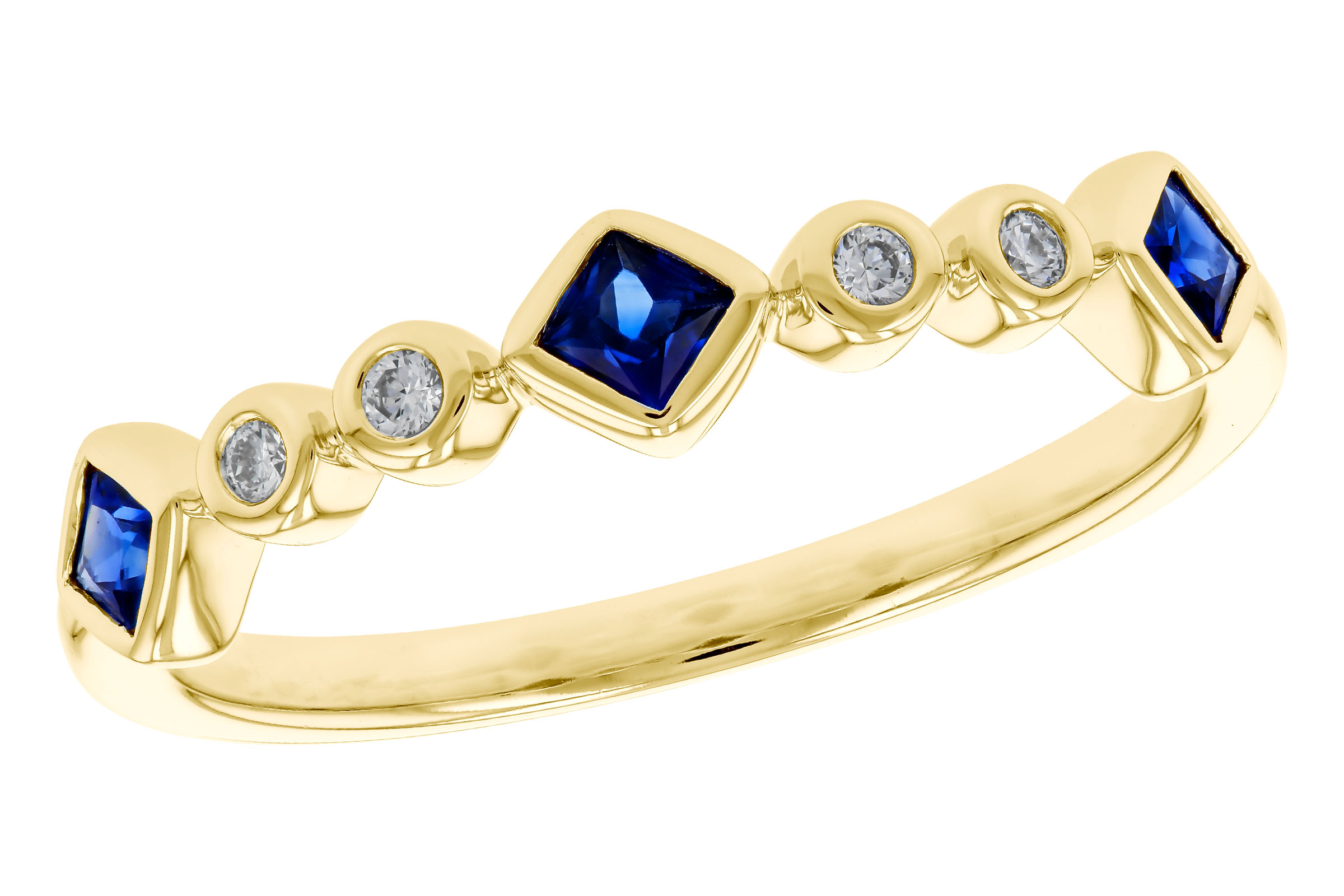 C329-77549: LDS WED RG .25 SAPPHIRE .30 TGW