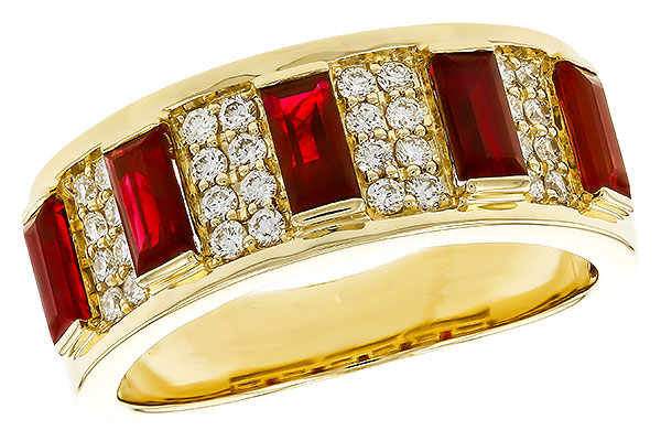 C329-77631: LDS WED RG 1.40 TW RUBY 1.69 TGW