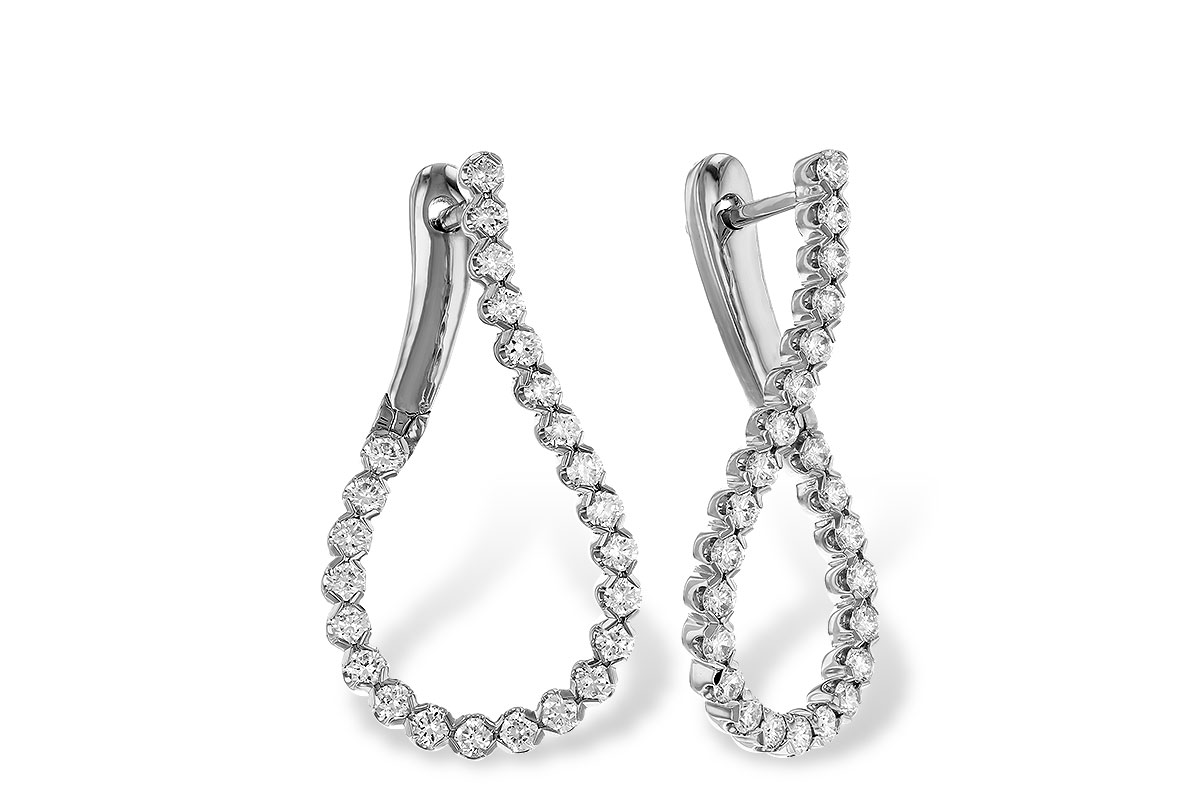 C329-79413: EARRINGS 1.00 TW