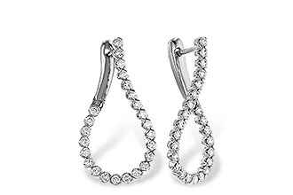 C329-79413: EARRINGS 1.00 TW