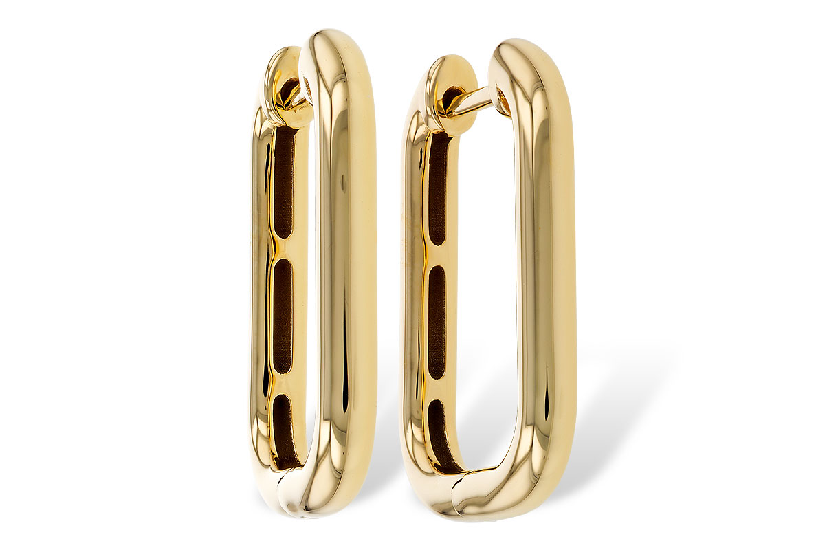 C329-79449: GOLD EARRINGS (23MM)