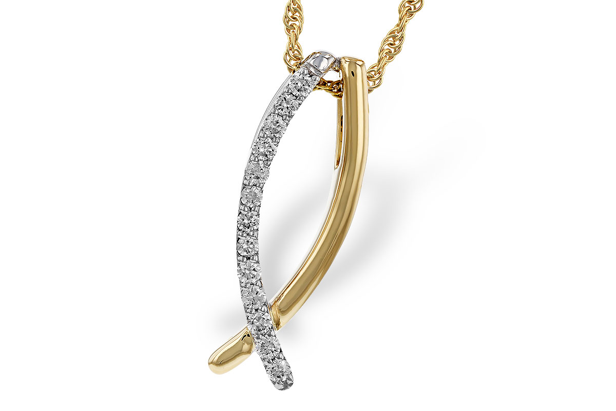 C329-80295: NECKLACE .25 TW
