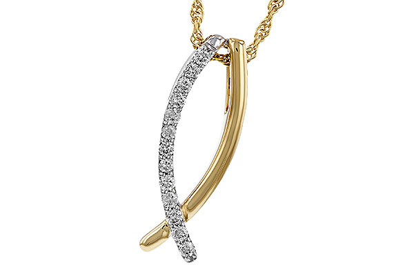 C329-80295: NECKLACE .25 TW