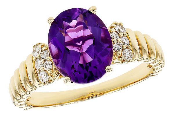 C330-63931: LDS RG 2.12 AMETHYST 2.26 TGW (10x8MM AMY)