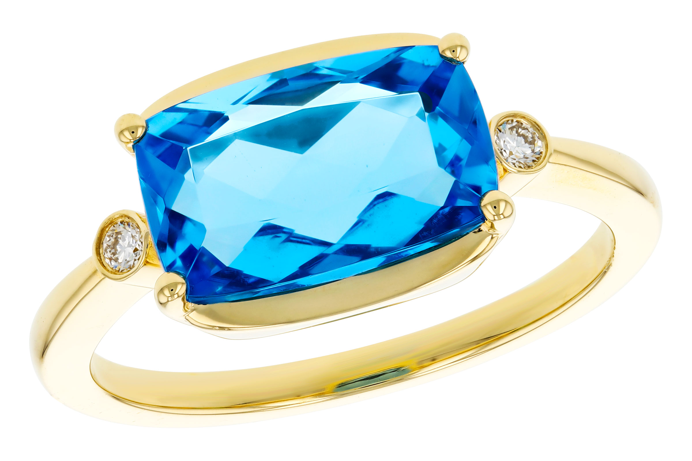 C330-65740: LDS RG 2.88 BLUE TOPAZ 2.92 TGW (11x7MM BT)