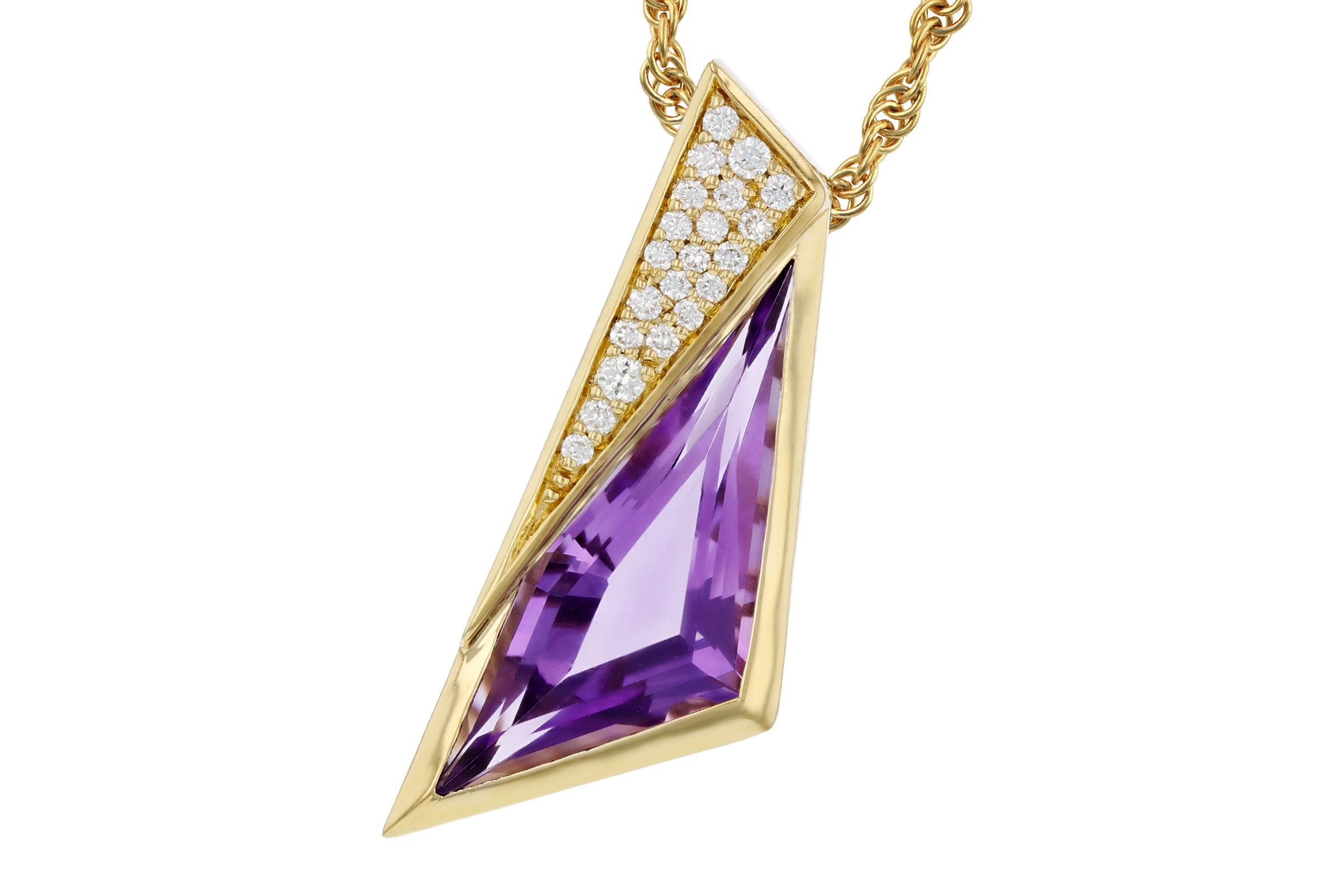 C330-65786: NECKLACE 2.24 AMETHYST 2.33 TGW