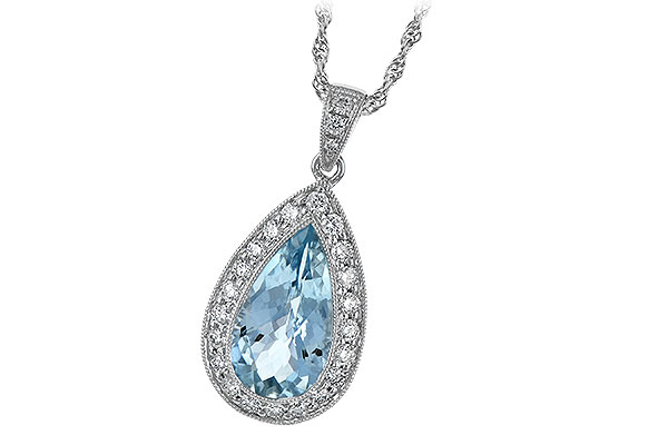 D060-72167: NECKLACE 2.20 AQUA 2.55 TGW