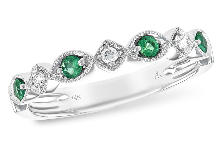 D239-80358: LDS WED RG .15 EMERALD .21 TGW