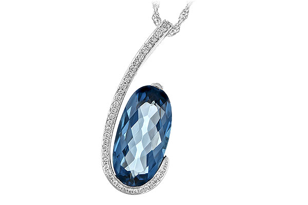 D244-28540: NECK 4.48 LONDON BLUE TOPAZ 4.60 TGW