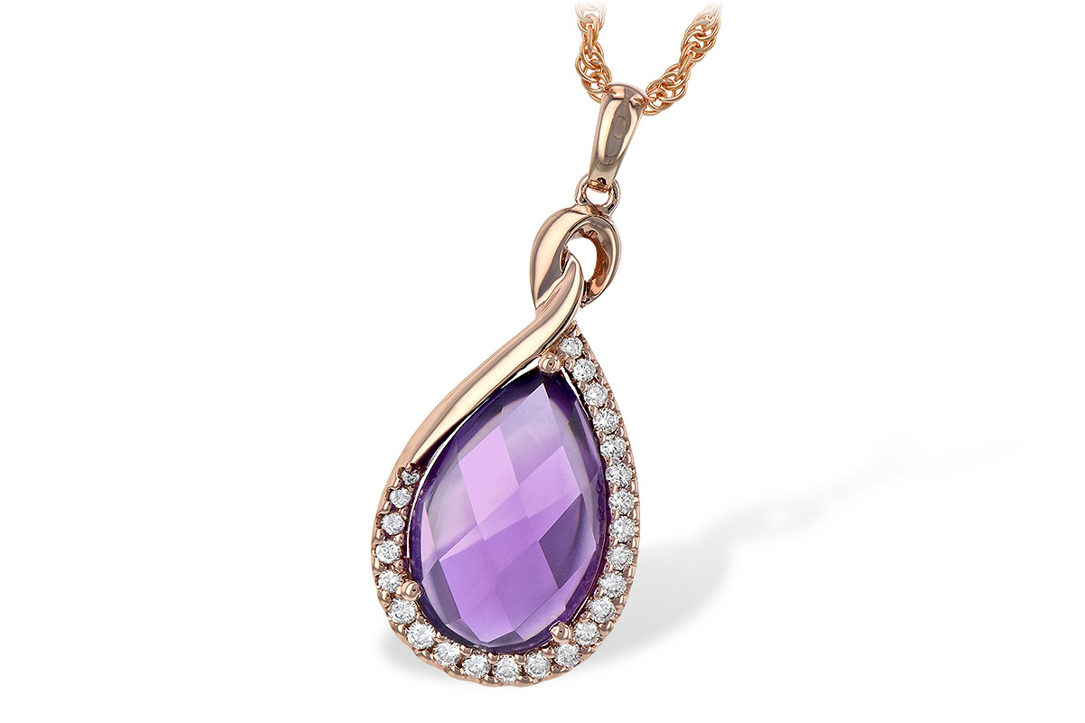 D244-35813: NECK 3.91 AMETHYST 4.10 TGW