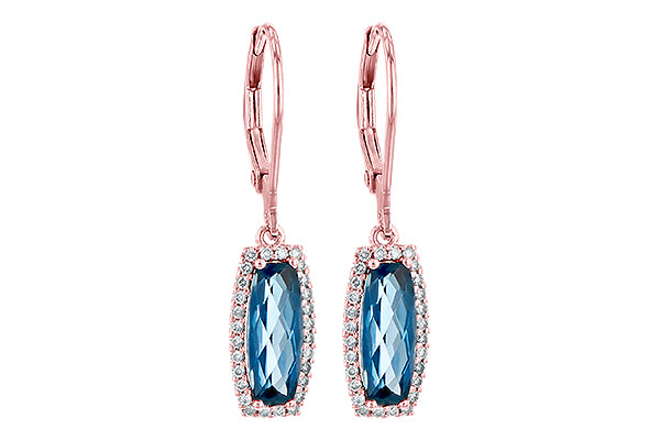 D245-23940: EARR 2.10 LONDON BLUE TOPAZ 2.28 TGW