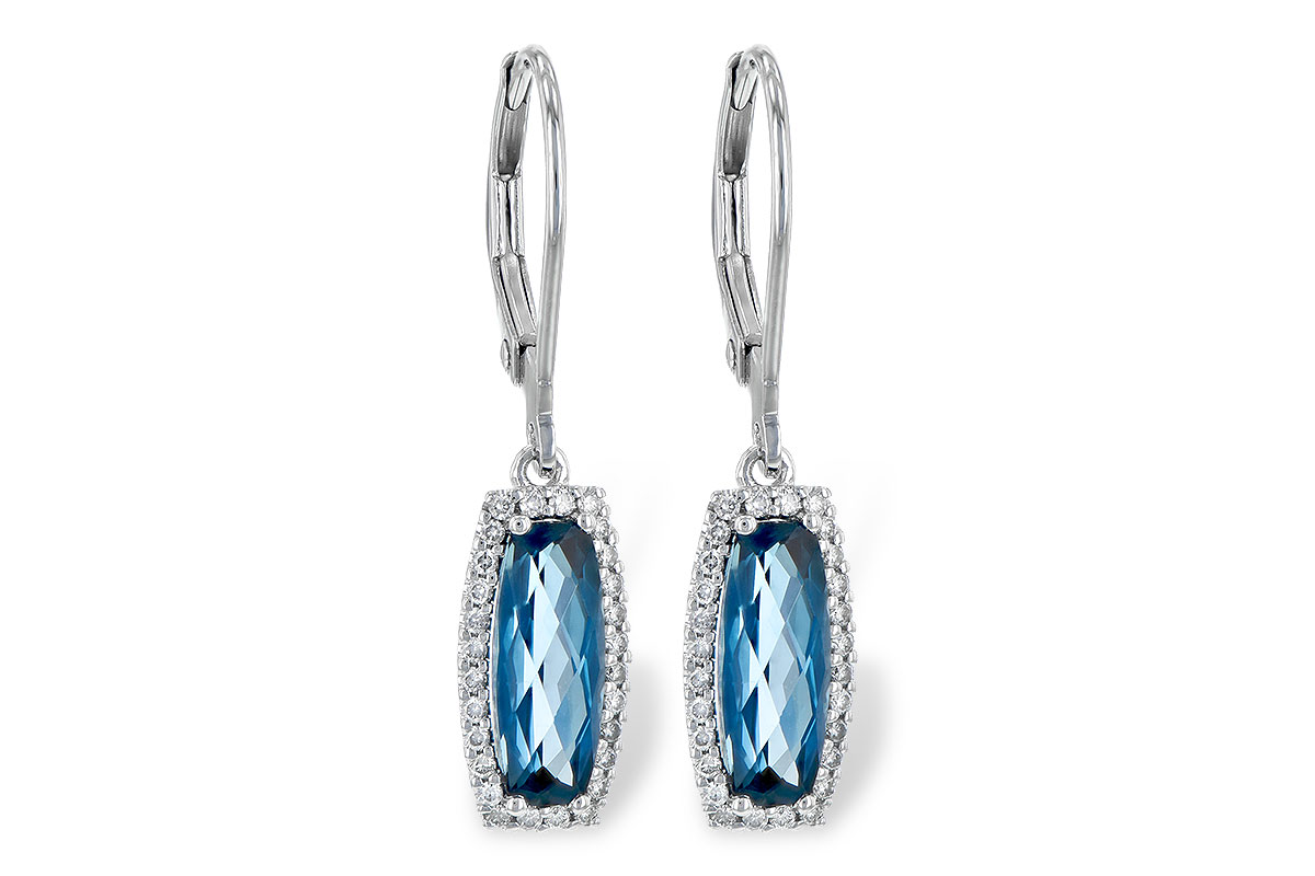 D245-23940: EARR 2.10 LONDON BLUE TOPAZ 2.28 TGW