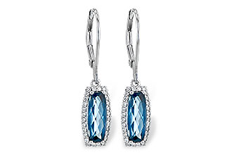 D245-23940: EARR 2.10 LONDON BLUE TOPAZ 2.28 TGW