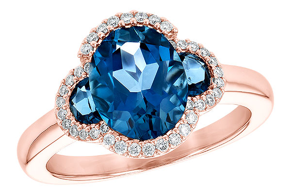 D245-23967: LDS RG 3.04 TW LONDON BLUE TOPAZ 3.20 TGW