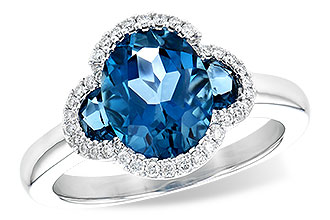 D245-23967: LDS RG 3.04 TW LONDON BLUE TOPAZ 3.20 TGW