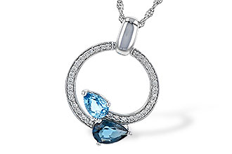 D245-24858: NECK 1.22 BLUE TOPAZ 1.40 TGW