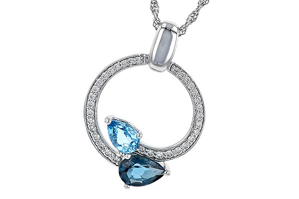 D245-24858: NECK 1.22 BLUE TOPAZ 1.40 TGW