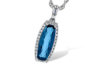 D245-25731: NECK 1.58 LONDON BLUE TOPAZ 1.70 TGW