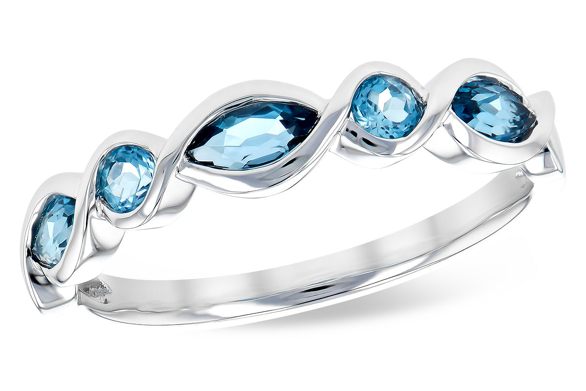 D327-93958: LDS RG .60 TW BLUE TOPAZ