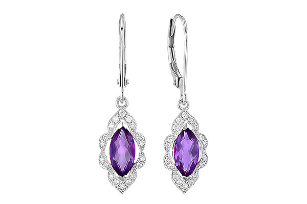 D327-99367: EARR .92 TW AMETHYST 1.07 TGW