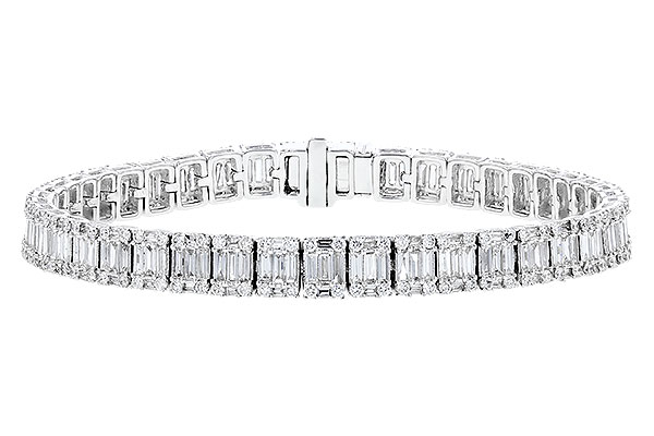 D328-83967: BRACELET 2.72 TW BAGUETTES 4.10 TW