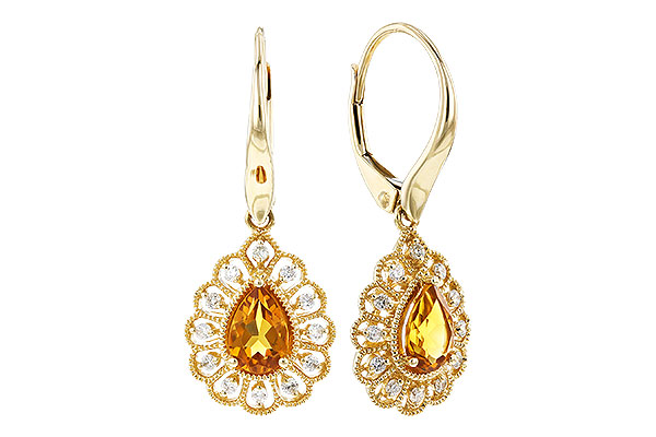 D328-84895: EARR .74 TW CITRINE .90 TGW