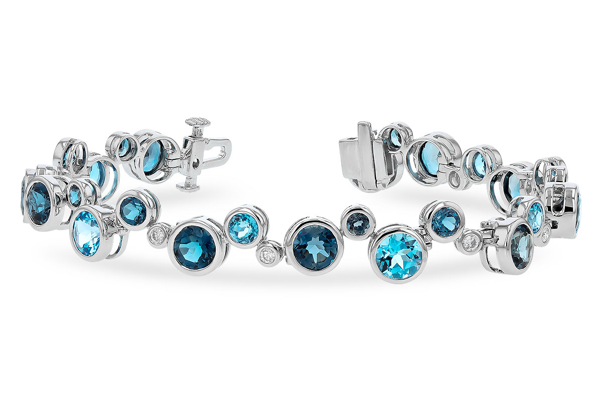 D328-86649: BRACELET 15.65 TW BLUE TOPAZ 15.95 TGW