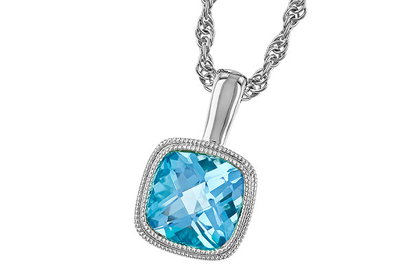 D328-87631: NECKLACE 1.10 CT BLUE TOPAZ