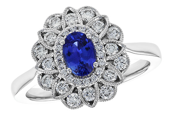 D328-89395: LDS RG .60 TW SAPPHIRE 1.12 TGW (6x4MM SAPP)