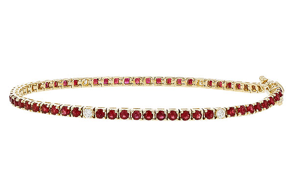 D329-73995: BRACELET 3.04 RUBY 3.29 TGW (7")