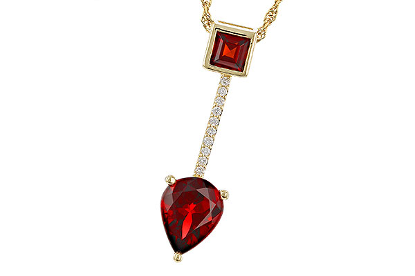 D329-74831: NECKLACE 2.15 GARNET 2.20 TGW