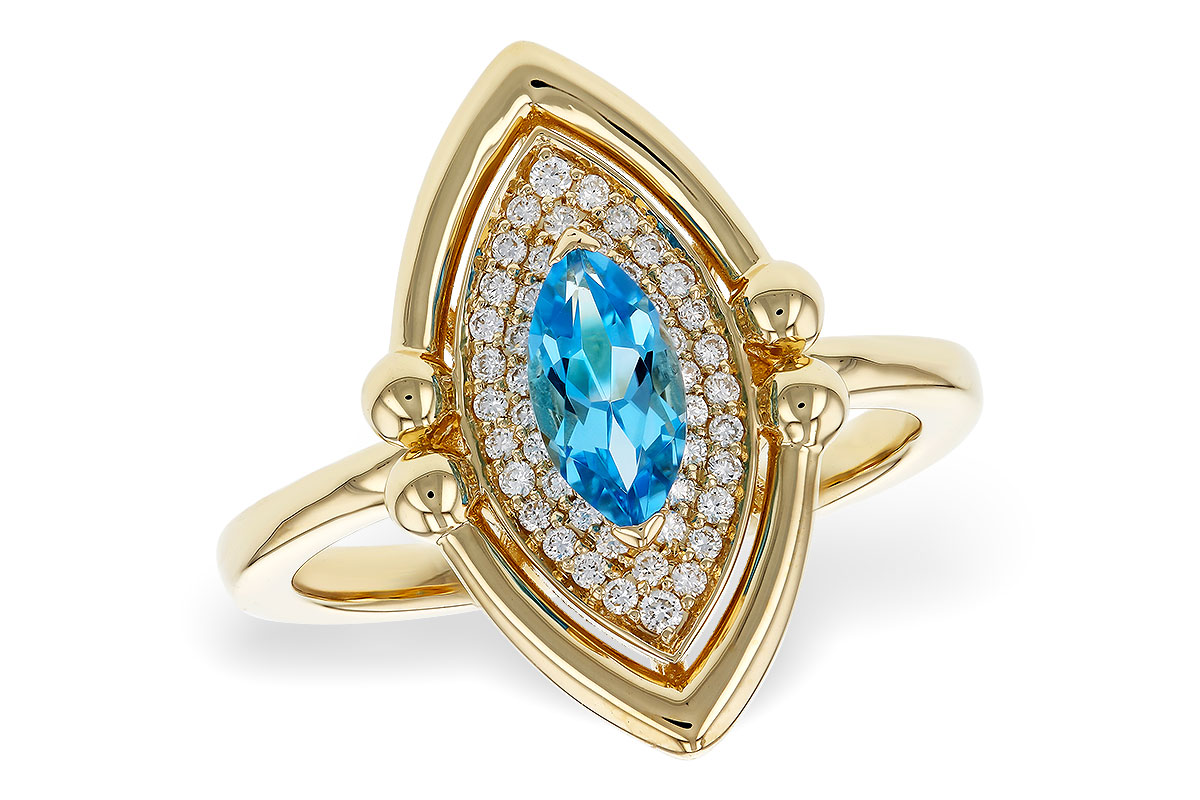 D329-81204: LDS RG .54 BLUE TOPAZ .70 TGW (8x4MM BT)
