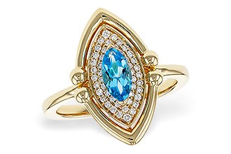 D329-81204: LDS RG .54 BLUE TOPAZ .70 TGW (8x4MM BT)