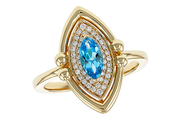 D329-81204: LDS RG .54 BLUE TOPAZ .70 TGW (8x4MM BT)