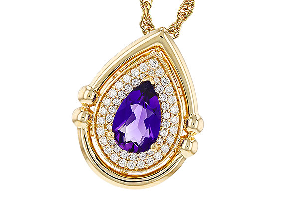 D330-63958: NECKLACE .70 AMETHYST .86 TGW (8x5MM AMY)