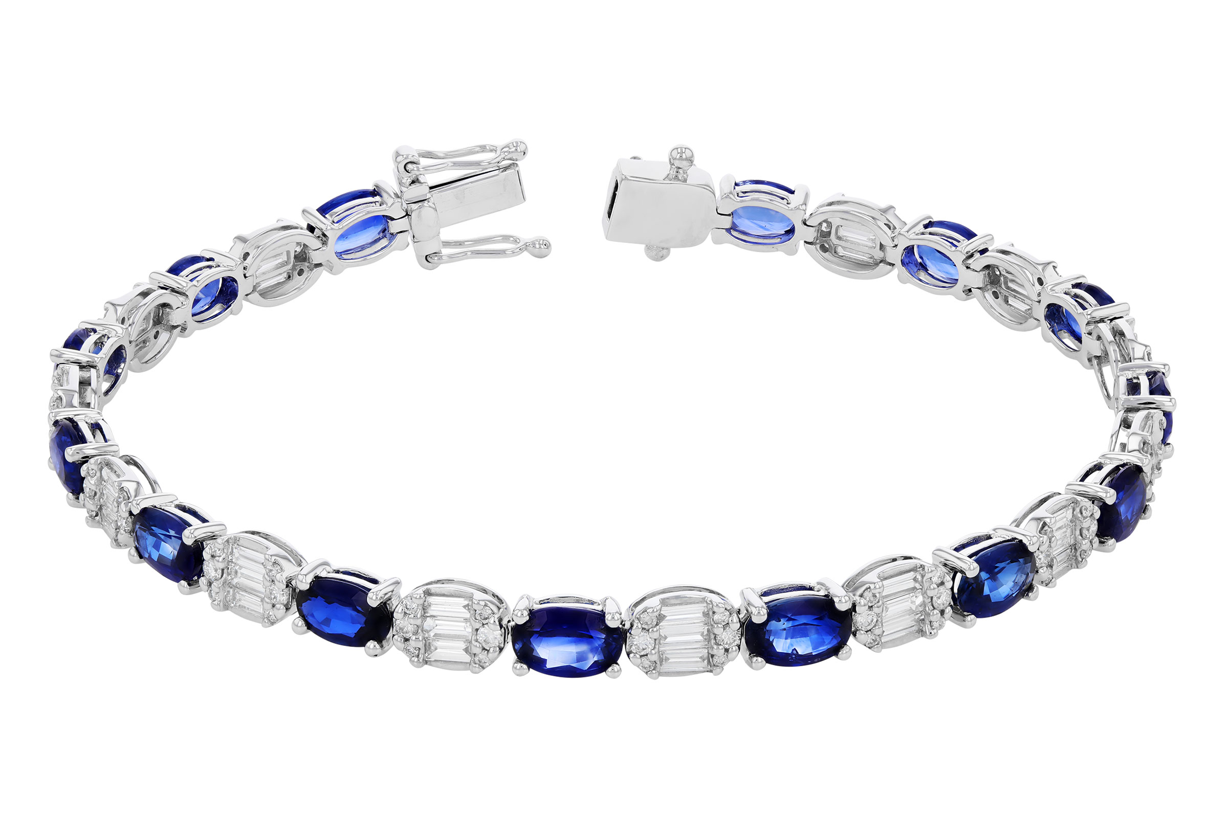 D330-64904: BRACELET 7.28 TW SAPPHIRE 8.98 TGW (7")