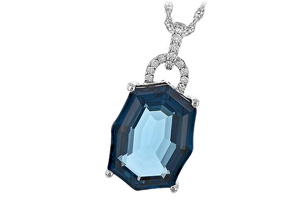 E244-35813: NECK 11.75 LONDON BLUE TOPAZ 11.85 TGW