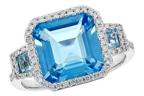 E245-25776: LDS RG 4.40 TW BLUE TOPAZ 4.60 TGW